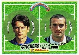 Sticker Montella / Montero - Calcio Biglie 1997 n. 70 - Panini