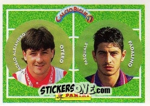 Sticker Otero / Padalino - Calcio Biglie 1997 n. 79 - Panini