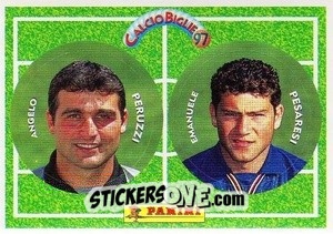 Sticker Peruzzi / Pesaresi - Calcio Biglie 1997 n. 84 - Panini