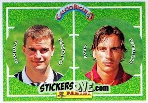Sticker Pessotto / Petruzzi - Calcio Biglie 1997 n. 85 - Panini