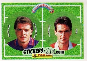 Cromo Piagentini / Pin - Calcio Biglie 1997 n. 86 - Panini