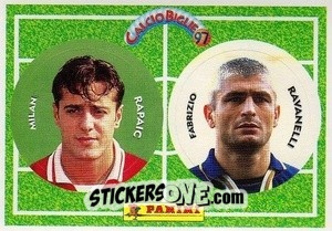Figurina Rapaic / Ravanelli - Calcio Biglie 1997 n. 91 - Panini