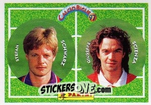 Sticker Schwarz / Scienza - Calcio Biglie 1997 n. 98 - Panini