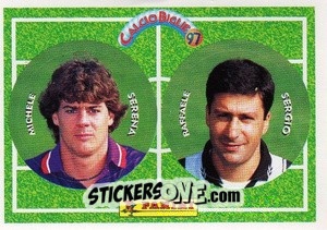 Sticker Serena / Sergio - Calcio Biglie 1997 n. 100 - Panini