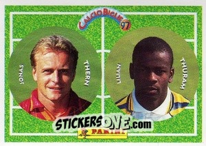 Sticker Thern / Thuram - Calcio Biglie 1997 n. 108 - Panini