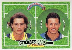 Sticker Vanoli / Venturin - Calcio Biglie 1997 n. 114 - Panini