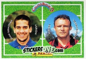 Sticker Veron / Vierchowod - Calcio Biglie 1997 n. 115 - Panini