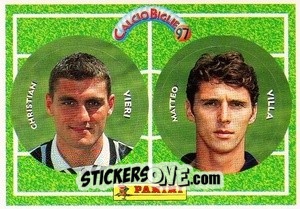 Sticker Vieri / Villa - Calcio Biglie 1997 n. 116 - Panini