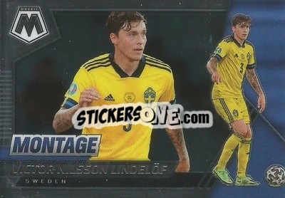 Sticker Victor Nilsson Lindelof - Road to FIFA World Cup Qatar 2022 Mosaic n. 9mon - Panini