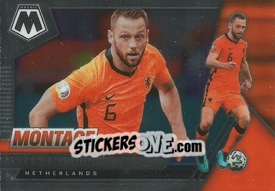 Sticker Stefan de Vrij - Road to FIFA World Cup Qatar 2022 Mosaic n. 14mon - Panini