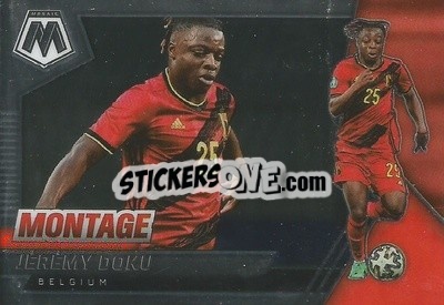 Sticker Jeremy Doku - Road to FIFA World Cup Qatar 2022 Mosaic n. 21mon - Panini
