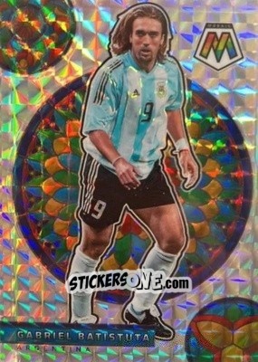 Sticker Gabriel Batistuta - Road to FIFA World Cup Qatar 2022 Mosaic n. 46sg - Panini