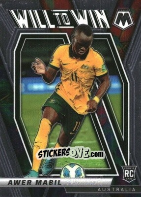 Sticker Awer Mabil - Road to FIFA World Cup Qatar 2022 Mosaic n. 25w - Panini