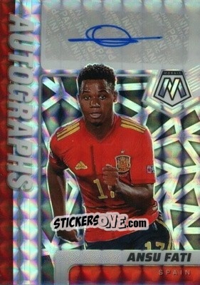 Sticker Ansu Fati - Road to FIFA World Cup Qatar 2022 Mosaic n. A-AF - Panini