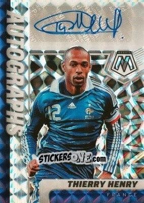 Sticker Thierry Henry - Road to FIFA World Cup Qatar 2022 Mosaic n. A-TH - Panini