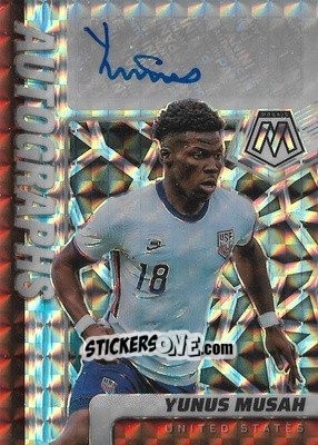 Sticker Yunus Musah - Road to FIFA World Cup Qatar 2022 Mosaic n. A-YM - Panini
