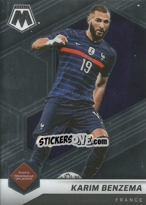 Figurina Karim Benzema - Road to FIFA World Cup Qatar 2022 Mosaic - Panini