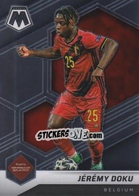 Figurina Jeremy Doku - Road to FIFA World Cup Qatar 2022 Mosaic - Panini