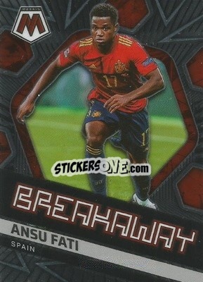 Sticker Ansu Fati - Road to FIFA World Cup Qatar 2022 Mosaic n. 12b - Panini