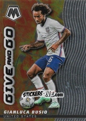 Sticker Gianluca Busio - Road to FIFA World Cup Qatar 2022 Mosaic n. 9gg - Panini