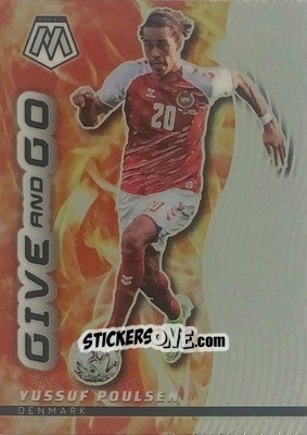 Sticker Yussuf Poulsen - Road to FIFA World Cup Qatar 2022 Mosaic n. 23gg - Panini