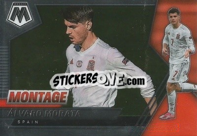 Sticker Alvaro Morata - Road to FIFA World Cup Qatar 2022 Mosaic n. 1mon - Panini