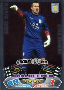 Sticker Shay Given - English Premier League 2011-2012. Match Attax n. 20 - Topps