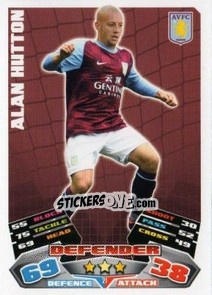 Sticker Alan Hutton - English Premier League 2011-2012. Match Attax n. 21 - Topps