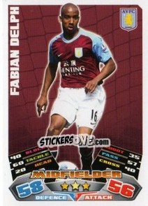 Figurina Fabian Delph - English Premier League 2011-2012. Match Attax - Topps
