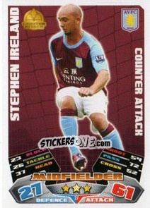 Figurina Stephen Ireland - English Premier League 2011-2012. Match Attax n. 27 - Topps