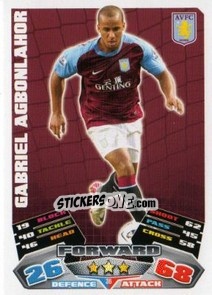 Sticker Gabriel Agbonlahor - English Premier League 2011-2012. Match Attax - Topps