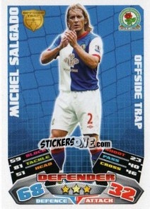 Sticker Michel Salgado - English Premier League 2011-2012. Match Attax n. 41 - Topps