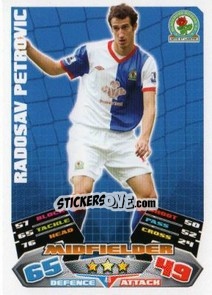 Sticker Radosav Petrovic - English Premier League 2011-2012. Match Attax n. 46 - Topps