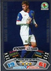 Sticker David Goodwillie - English Premier League 2011-2012. Match Attax n. 50 - Topps