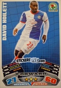 Sticker David Hoilett - English Premier League 2011-2012. Match Attax n. 52 - Topps