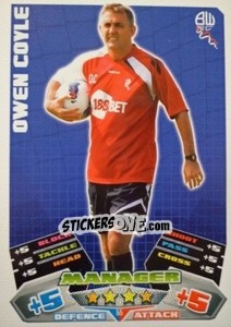 Cromo Owen Coyle - English Premier League 2011-2012. Match Attax - Topps