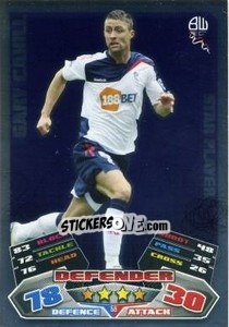 Sticker Gary Cahill - English Premier League 2011-2012. Match Attax n. 58 - Topps