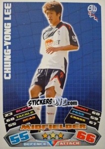 Sticker Chung-Yong Lee - English Premier League 2011-2012. Match Attax n. 65 - Topps