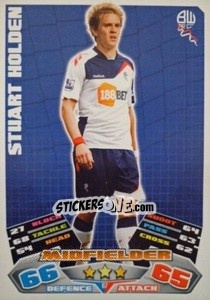 Sticker Stuart Holden - English Premier League 2011-2012. Match Attax n. 67 - Topps
