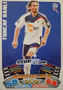 Sticker Tuncay Sanli - English Premier League 2011-2012. Match Attax - Topps