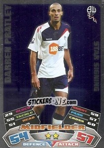 Sticker Darren Pratley - English Premier League 2011-2012. Match Attax n. 70 - Topps