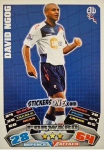 Sticker David Ngog - English Premier League 2011-2012. Match Attax n. 71 - Topps