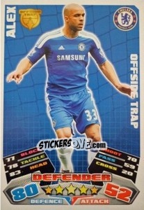 Sticker Alex - English Premier League 2011-2012. Match Attax n. 75 - Topps
