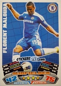 Sticker Florent Malouda - English Premier League 2011-2012. Match Attax n. 80 - Topps