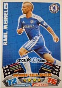 Sticker Raul Meireles - English Premier League 2011-2012. Match Attax - Topps