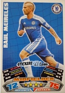 Sticker Raul Meireles - English Premier League 2011-2012. Match Attax n. 86 - Topps
