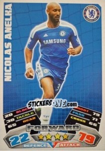Sticker Nicolas Anelka - English Premier League 2011-2012. Match Attax n. 90 - Topps