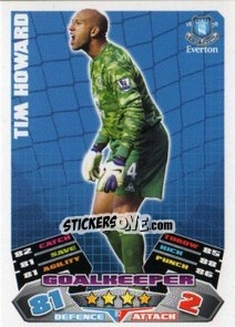 Sticker Tim Howard - English Premier League 2011-2012. Match Attax n. 92 - Topps