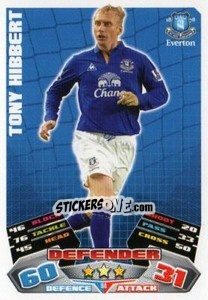 Cromo Tony Hibbert - English Premier League 2011-2012. Match Attax n. 94 - Topps