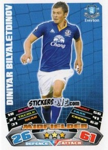 Sticker Diniyar Bilyaletdinov - English Premier League 2011-2012. Match Attax n. 102 - Topps